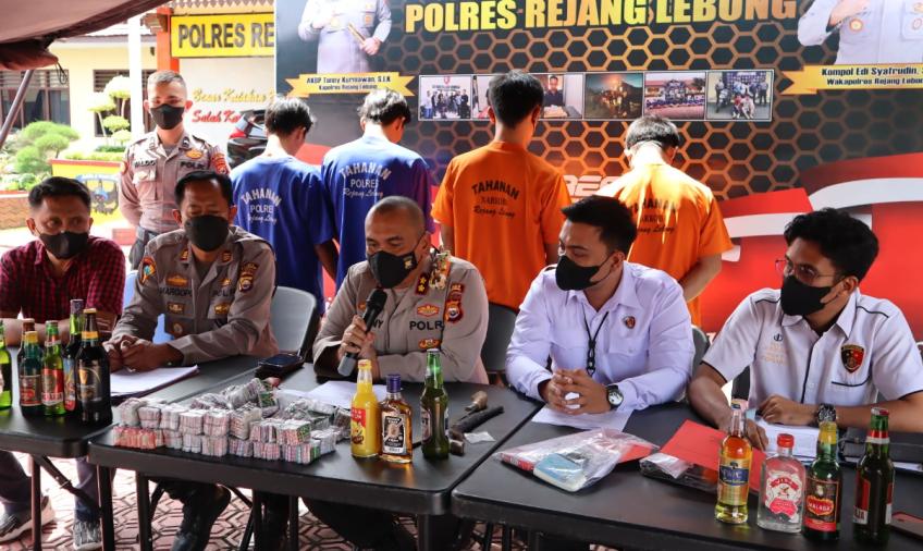 Ops Pekat Nala, Polres RL Amankan 17 Orang Berbagai Kasus