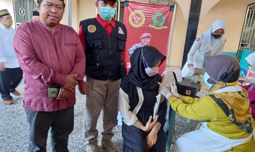 Vaksinasi di Masjid Jamik, BIN Gandeng MUI Rejang Lebong
