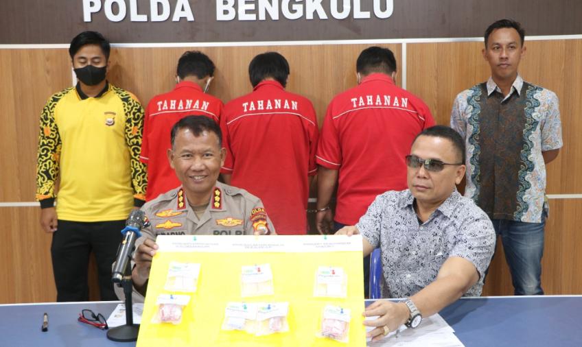 3 terduga pelaku pengedar narkoba