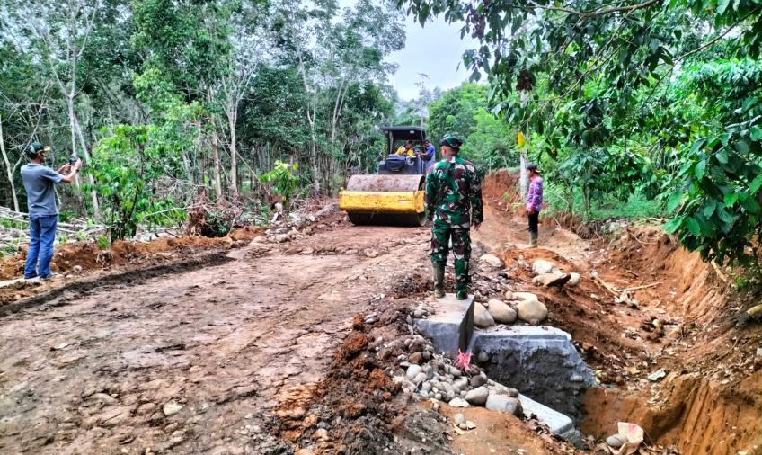 Sasaran Fisik Satgas TMMD, Berupa Pembukaan Jalan Sudah Capai 95 Persen