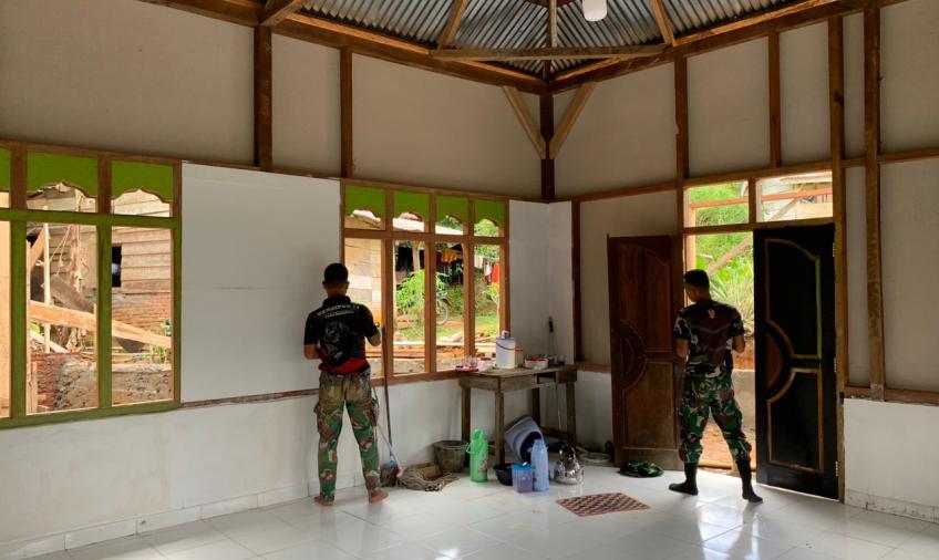 Pelaksanaan TMMD Kodim 0423/BU Sudah Capai 95 persen