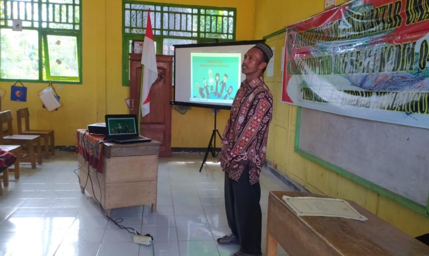 Satgas TMMD Beri Penyuluhan Tentang Kerukunan Hidup antar Umat Beragama