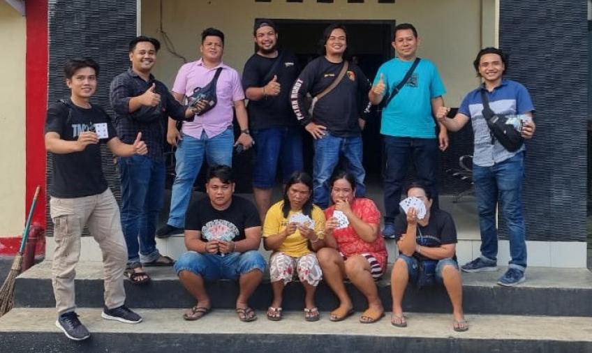Polres Kaur Saat Amankan 4 Orang Terlibat Perjudian