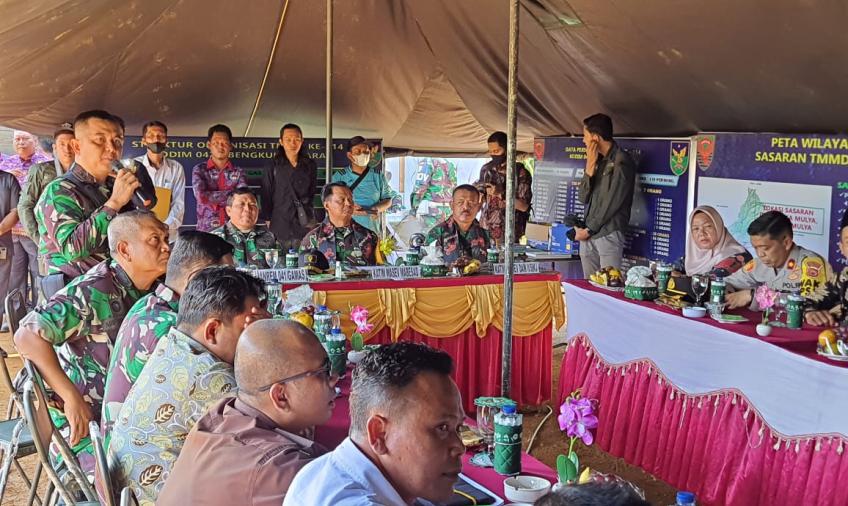 Tim Wasev Mabes TNI Kunjungi TMMD Ke-114 TA 2022 Di Wilayah Kodim 0423/BU