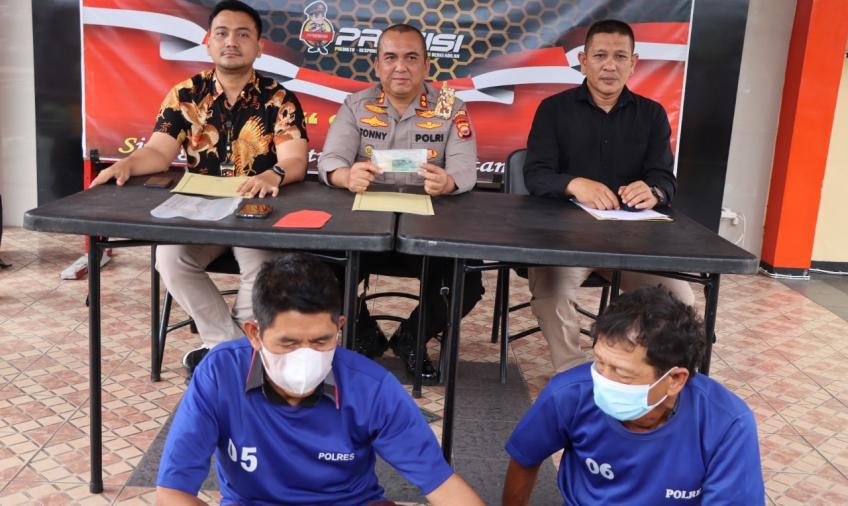 Dua terduga pelaku telah ditetapkan sebagai tersangka