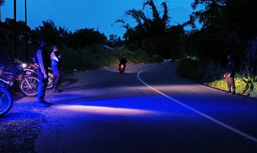 Polisi Saat Patroli di Jalur Lintas Curup-Sindang Kelingi-PUT