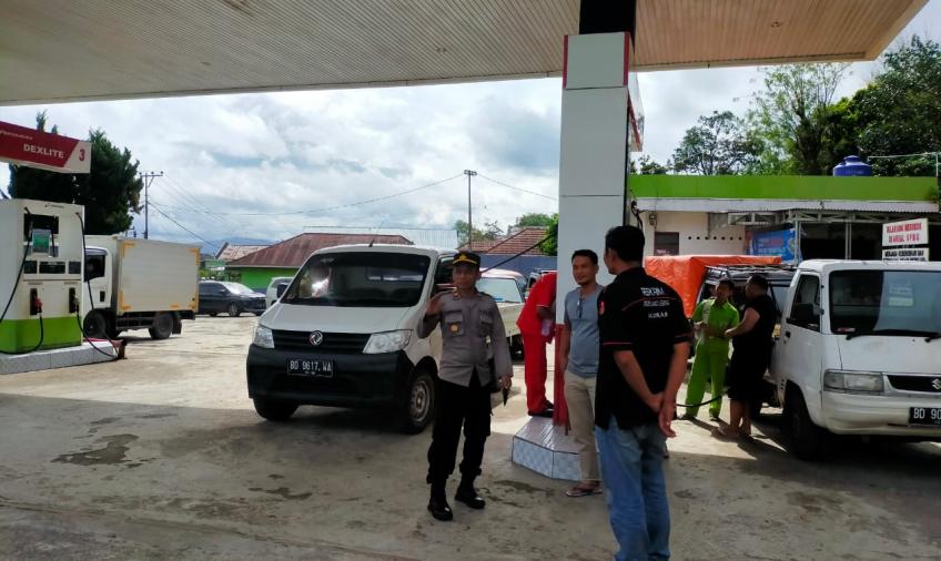 Polres Rejang Lebong Monitoring dan Pengamanan di 4 SPBU