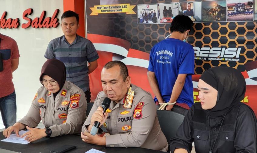 Polres Rejang Lebong saat press release