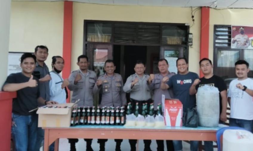 Polsek Curup mengamankan miras