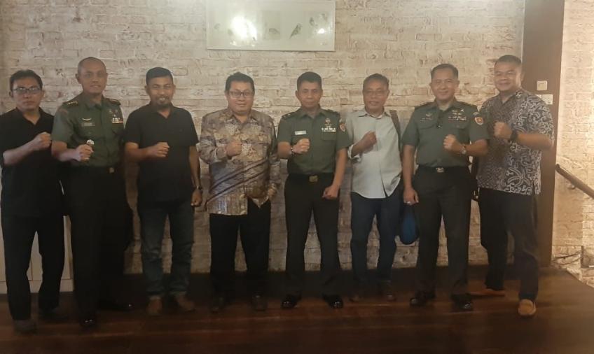 Pusat Informasi Teritorial Angkatan Darat Kunjungi SMSI