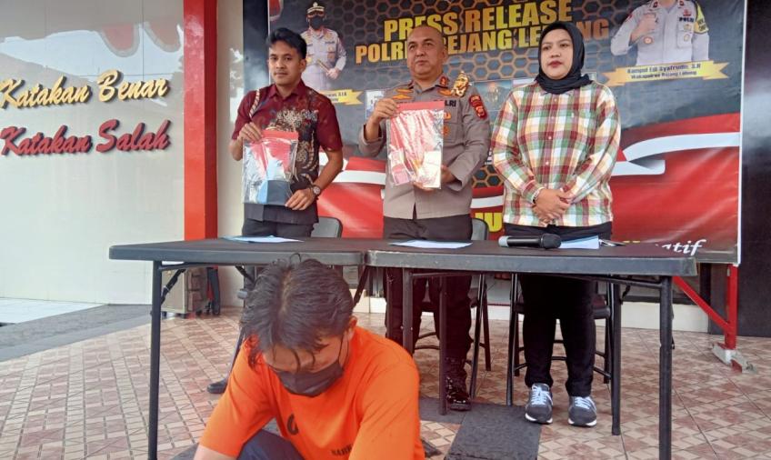 terduga pelaku kurir narkoba diamankan polisi