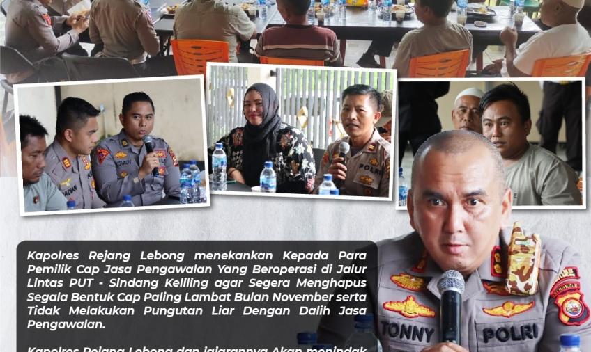 Kapolres RL Temui Camat Binduriang dan Perangkatnya