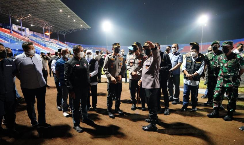 Kapolri Jenderal Listyo Sigit Prabowo Saat Di Stadion Kanjurahan Malang