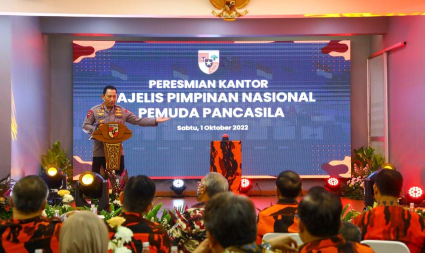 Kapolri Serukan Pentingnya Persatuan-Kesatuan Dihadapan Kader Pemuda Pancasila