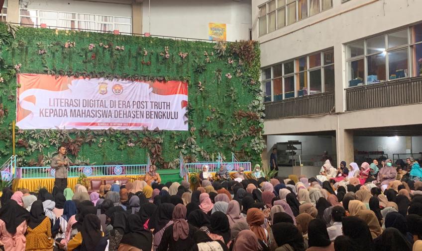 Polda Bengkulu Menggelar Sosialisasi tentang literasi digital di era post truth