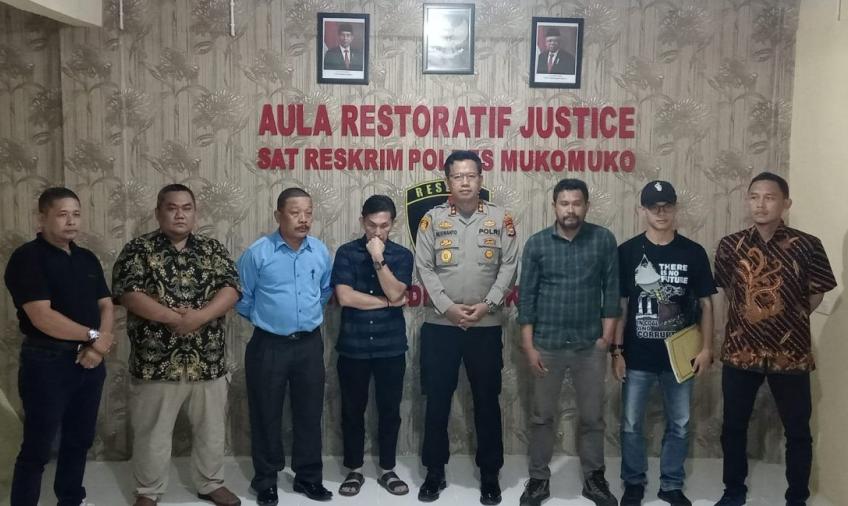 Polres Mukomuko saat press release