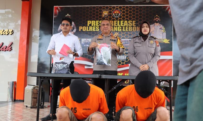 Polres Rejang Lebong saat press release