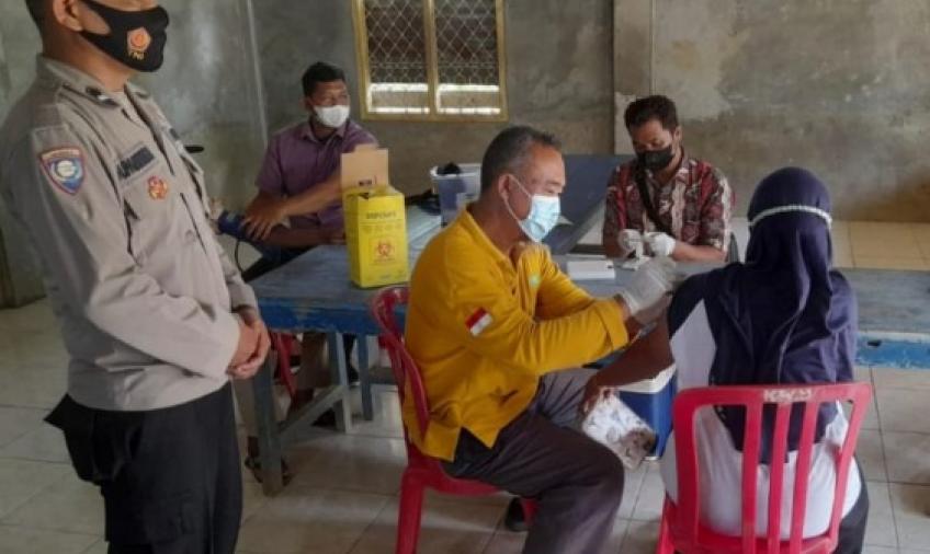 Polsek Giri Mulya Aktif Ingatkan Warga Untuk Melengkapi Dosis Vaksinasi Covid-19
