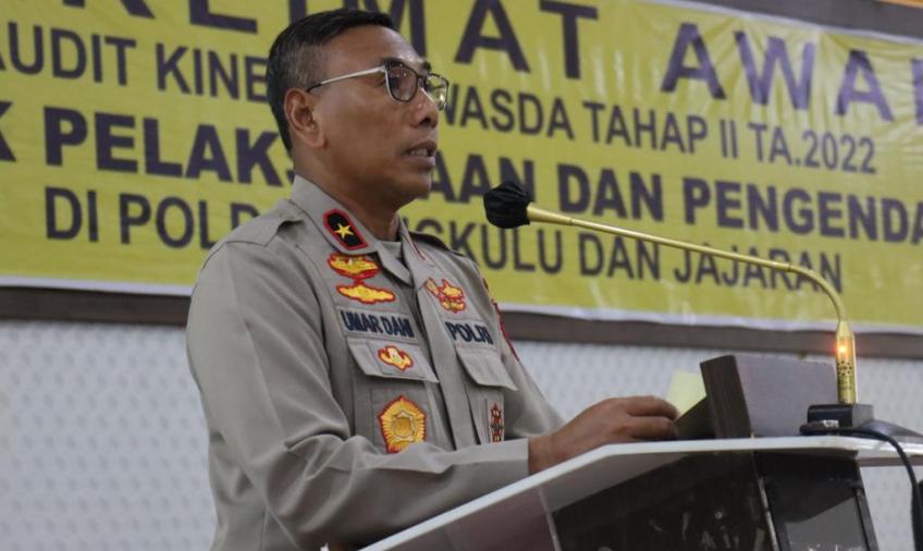 Wakapolda Bengkulu Brigjen Pol. Drs. Umardani, M. Si