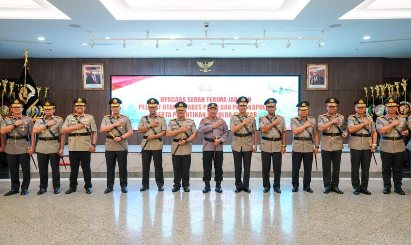Upacara Serah Terima Jabatan (Sertijab) sejumlah Perwira Tinggi (Pati)