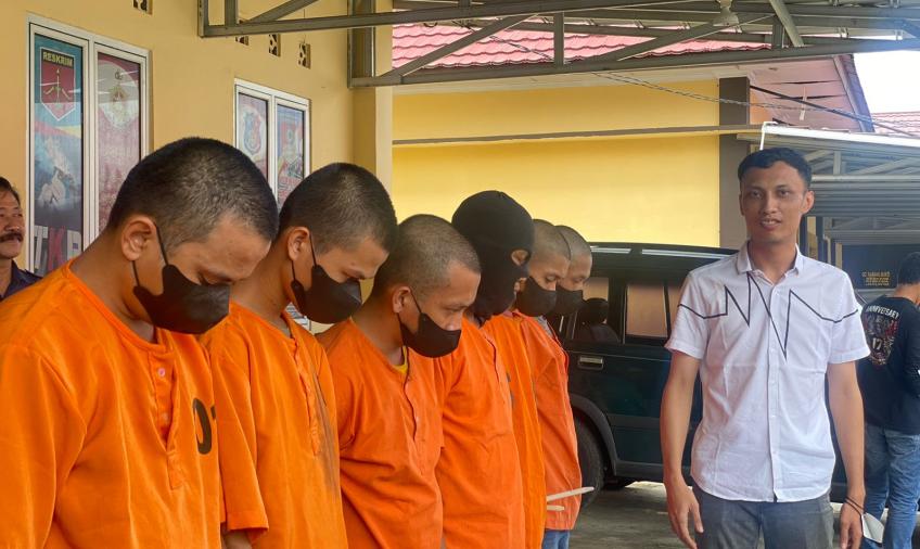 Enam tersangka kasus narkoba