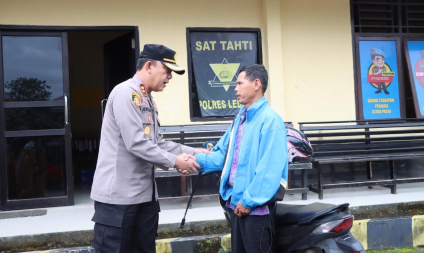 Warga Lebong menyampaikan ucapan terimakasih