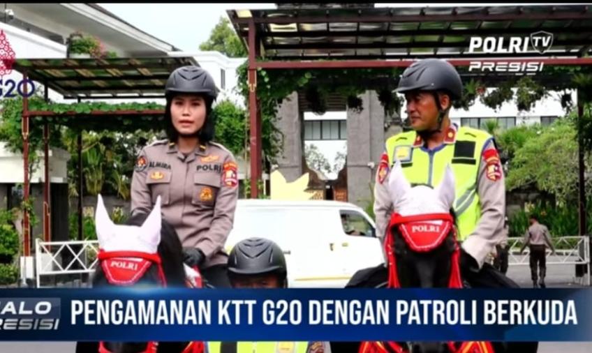 Pengamanan KTT G20, Polri Terjunkan Patroli Berkuda