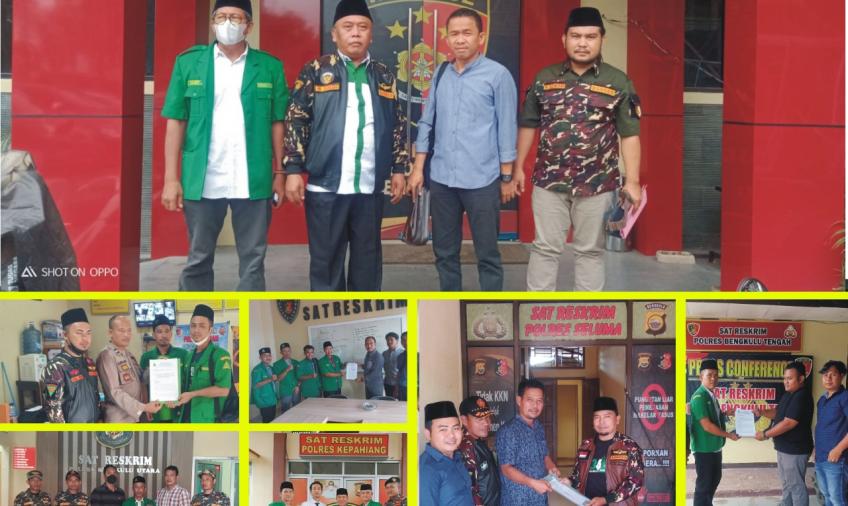 Kompak, PW dan 6 PC GP Ansor di Bengkulu Laporkan Faisal Assegaf ke Polisi