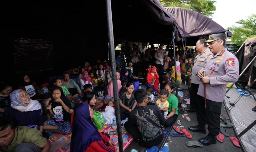 Kapolri Serap Aspirasi Masyarakat yang Jadi Korban Gempa Bumi Cianjur 
