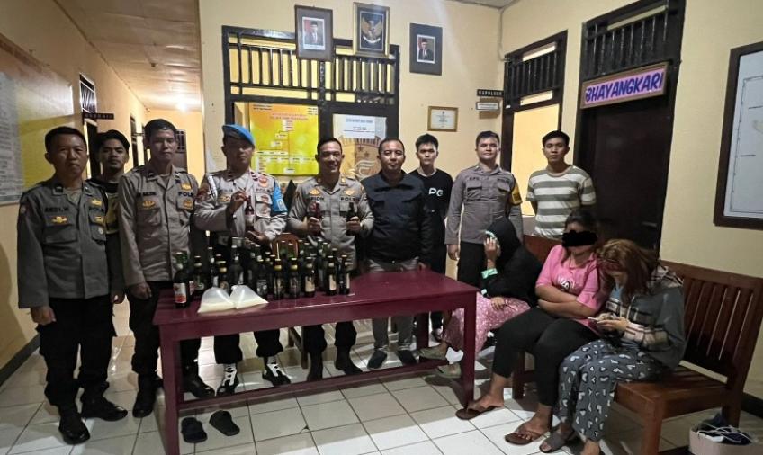 Ops Pekat Nala II, Polsek Taba Penanjung Sita Puluhan Botol Miras