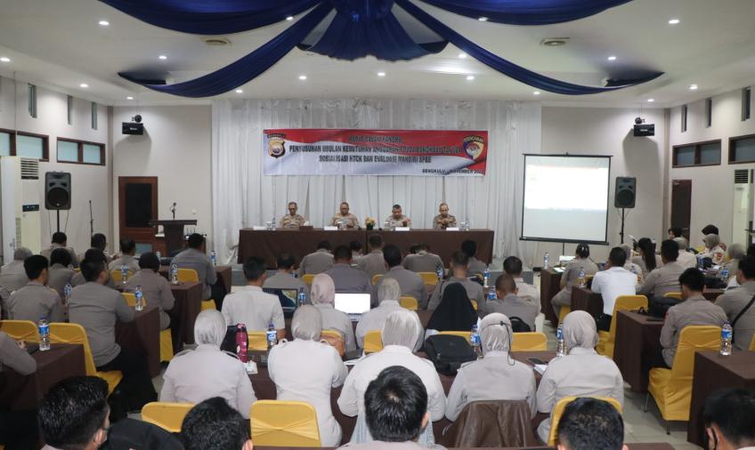 Susun Pagu Ideal Tahun Pemilu 2024, Polda Bengkulu Gelar Rakernis
