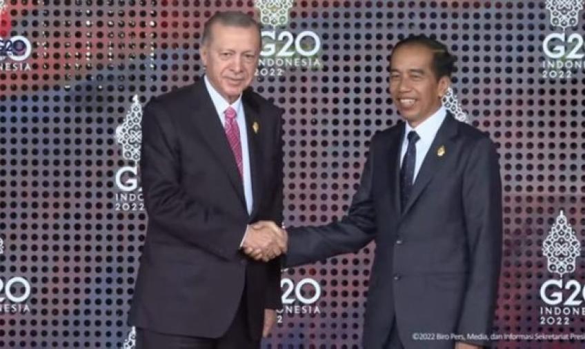 Presiden Turki Recep Tayyip Erdogan Bersama Presiden Jokowi