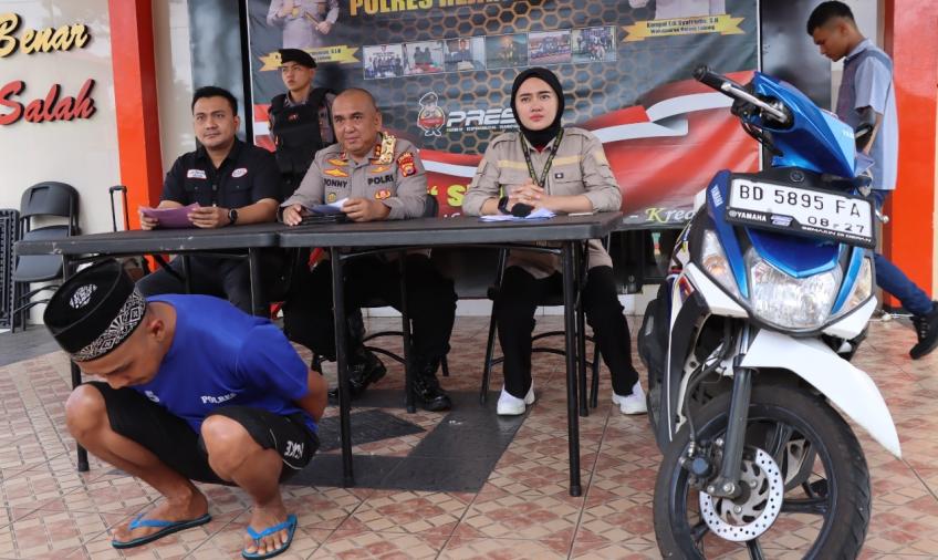 Polres Rejang Lebong saat press release