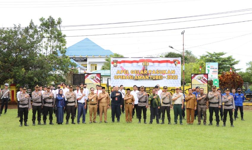 Wakapolres Lebong Pimpin Apel Gelar Pasukan Aman Tubei