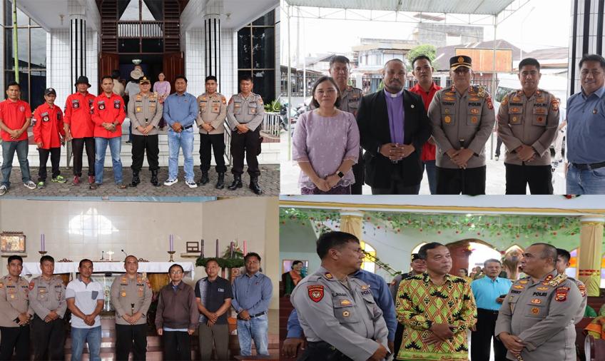 Jelang Nataru, Kapolres Tinjau 3 Gereja di Rejang Lebong
