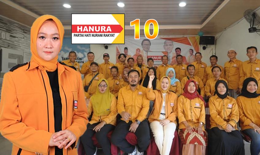 Ria Oktarina bersama pengurus DPC Hanura BS