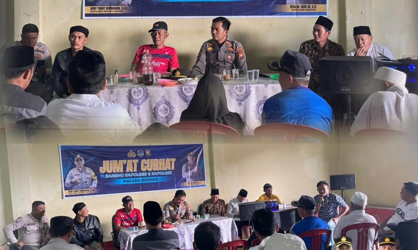 Jumat Curhat Kapolsek Bengko Bersama Desa Warung Pojok