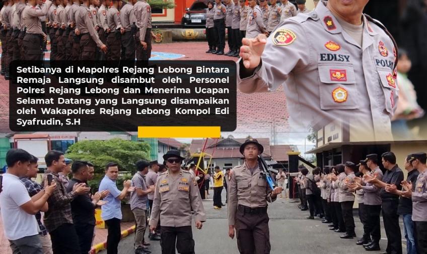 Polres Rejang Lebong Sambut Bintara Remaja Personel Polres Rejang Lebong
