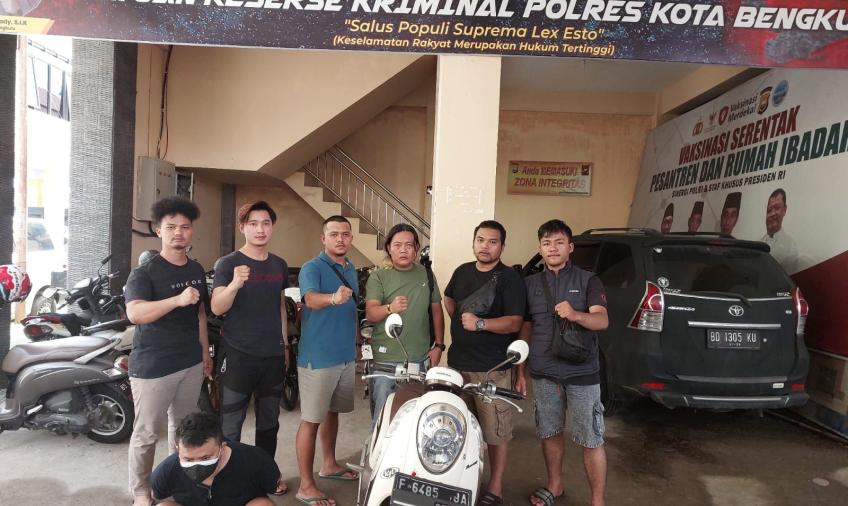 Polresta Bengkulu Amankan Pelaku Penggelapan Motor Yang Mengaku Anggota Polri