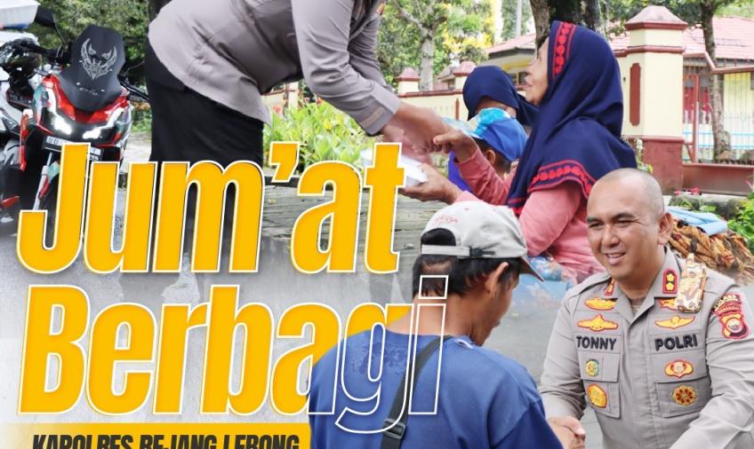  Kapolres Rejang Lebong Polda Bengkulu AKBP Tonny Kurniawan,menggelar kegiatan Jumat Berbagai