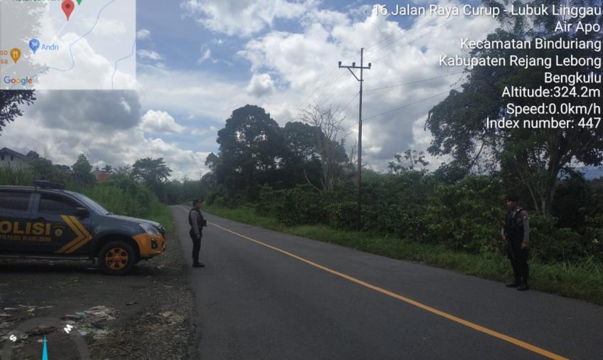 Cegah Kejahatan, Polres Rejang Lebong Kembali Gelar Patroli di Jalur Lintas