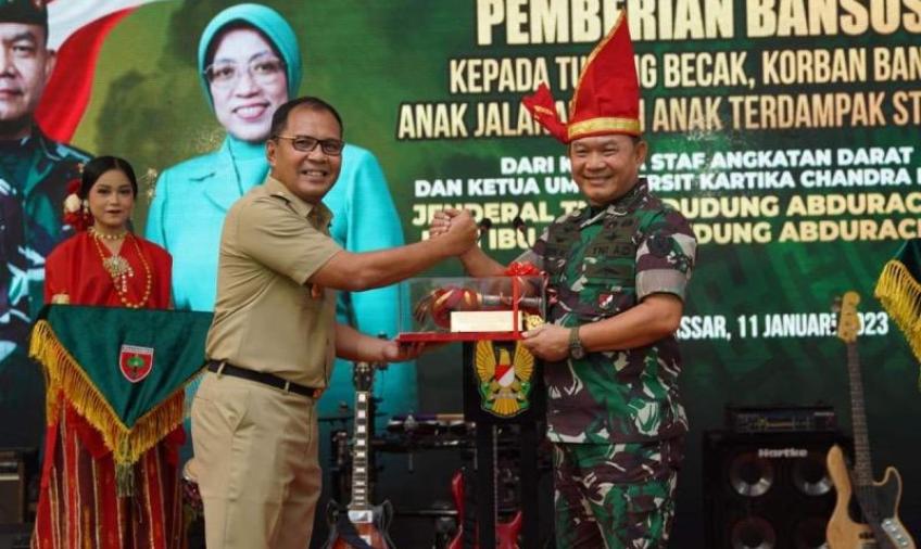 Jenderal Dudung Serahkan 20 Rumah Dinas ke Kodim 1414/Tator