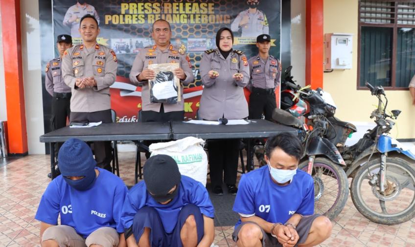 Hitungan Jam, Polsek Bermani Ulu Tangkap Pencuri Kopi di Kebun Warga 