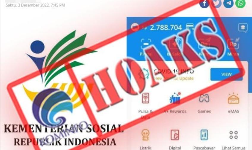 Kabar Ada Bantuan Saldo Dana Rp 2 Juta dari Pemerintah, Polda: Hoaks!
