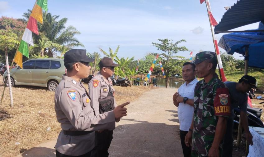 Polsek Talang Empat Turunkan Personel Pengamanan Pembukaan UMKM di Desa Air Sebaku