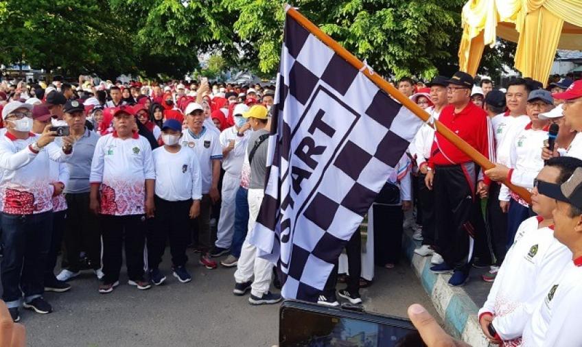 Jalan Santai Kerukunan HAB ke-77 Meriah, Sepakat Usung ‘Damai Umat Beragama’