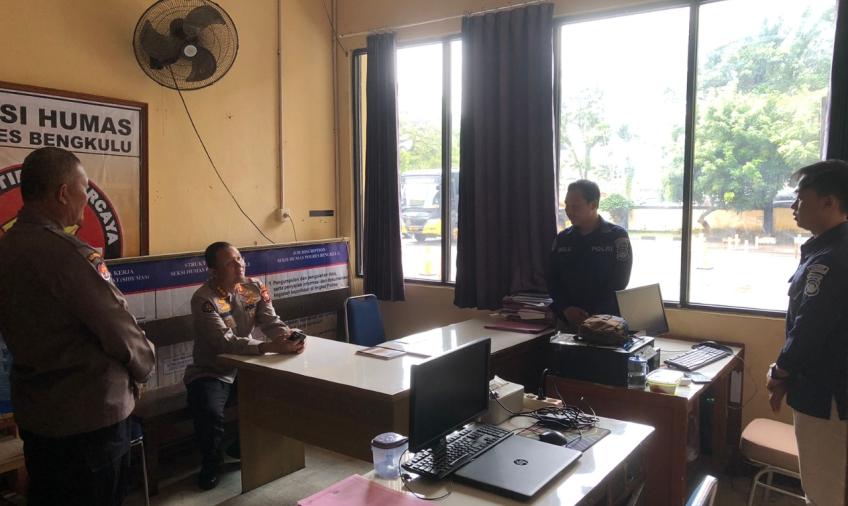 Kunjungi Sie Humas Polresta Bengkulu, Kabid Humas Berikan Arahan