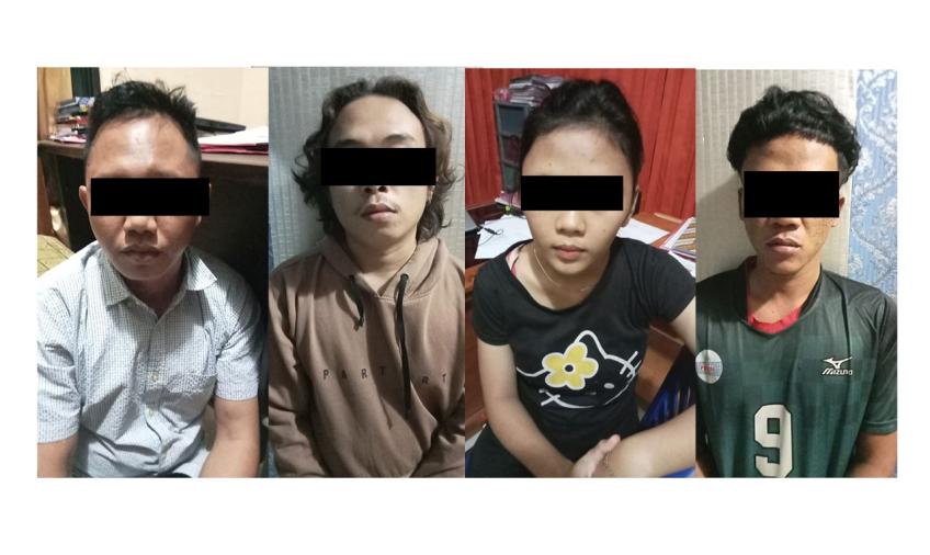 Keempat terduga pelaku berhasil diringkus