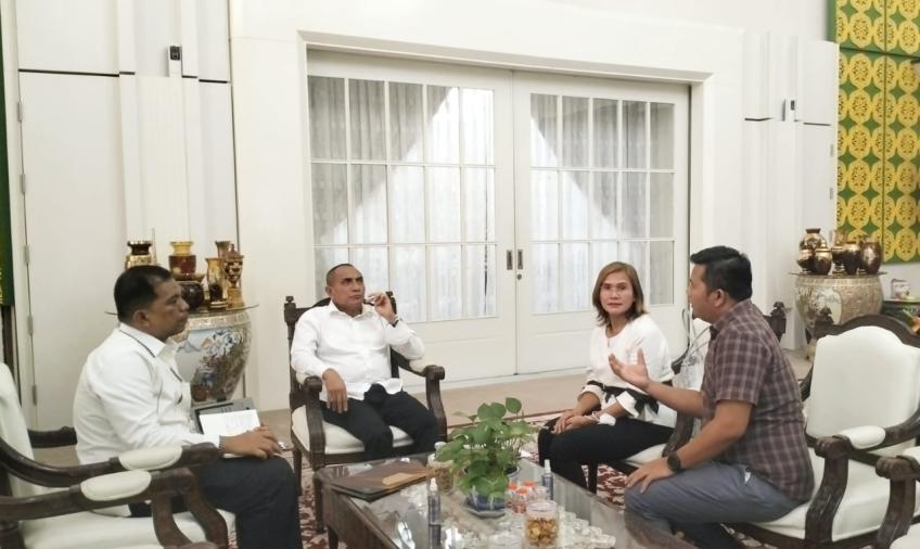 Sukseskan Ekspedisi Toba HPN, SMSI Bertemu Gubernur Sumut Edy Rahmayadi 