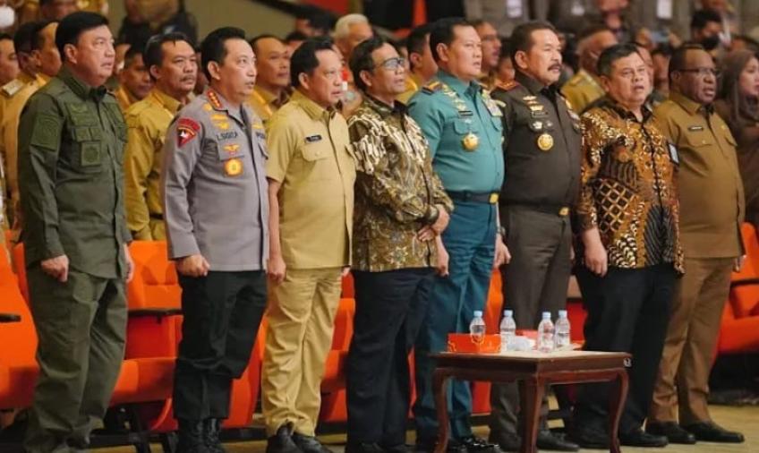 Hadiri Rakornas Forkopimda, Kapolri: Beri Pendampingan Penggunaan Anggaran ke Pemda Hingga Kawal Inflasi